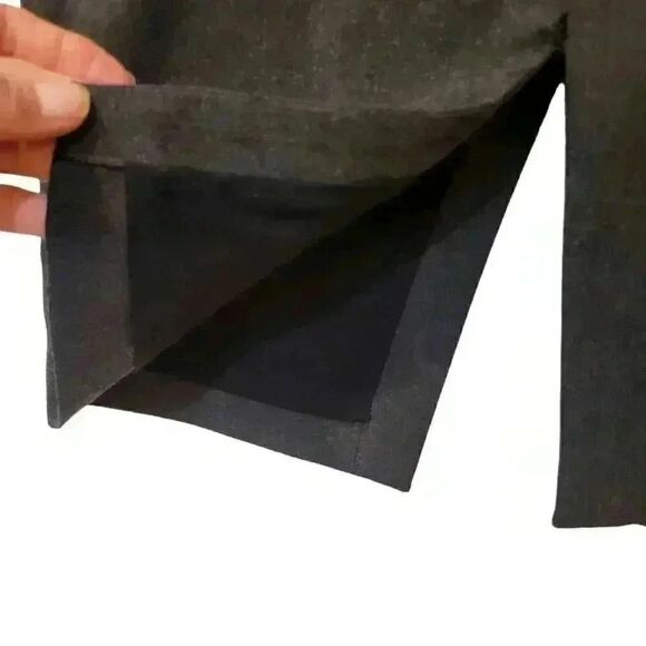 Banana Republic Women's Charcoal Gray Poly/Rayon/Viscose/Spandex Lined Pencil Sk - Picture 4 of 9